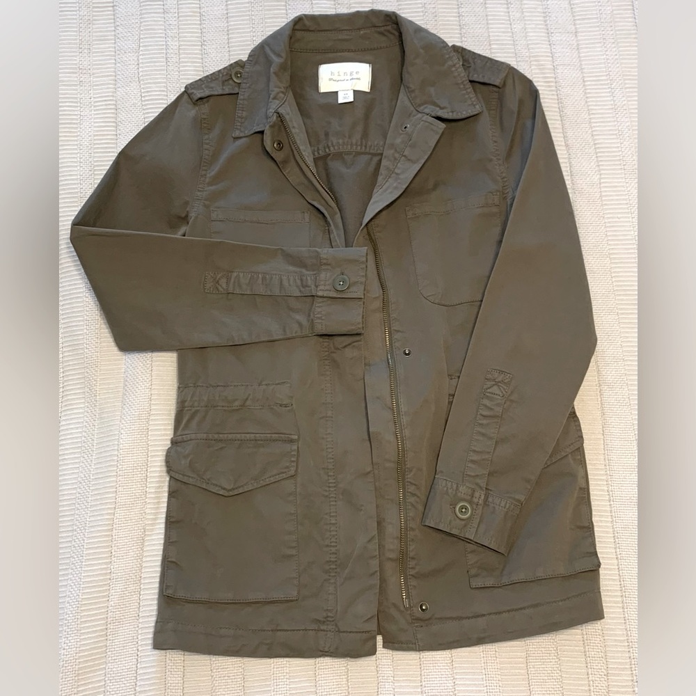 Hinge (Nordstrom) Olive Green Utility Jacket XS